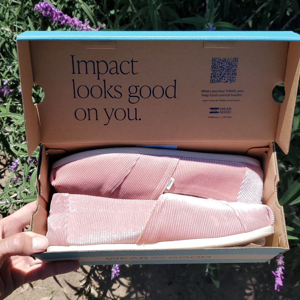 Toms Alpargata Vintage Pink Corduroy Women's 10 LNIB